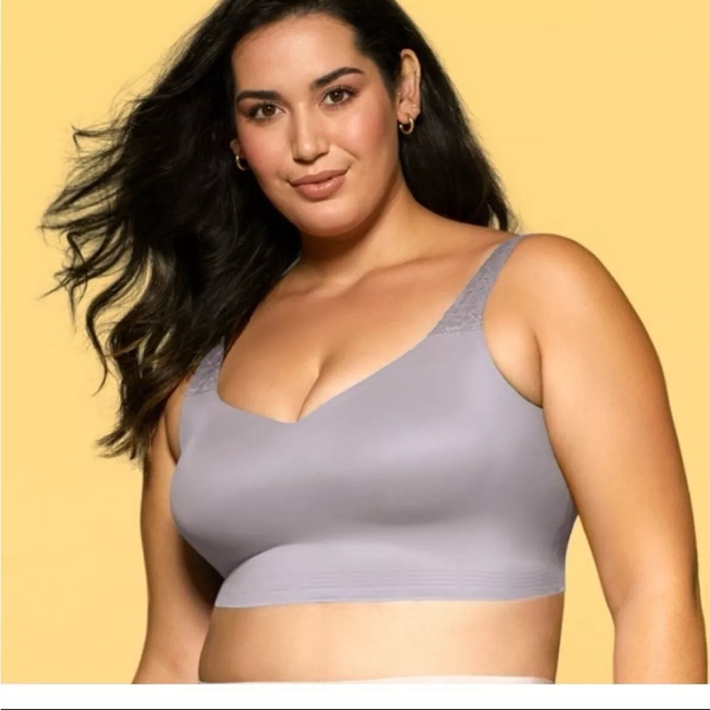 Ruby Ribbon Gray Bra